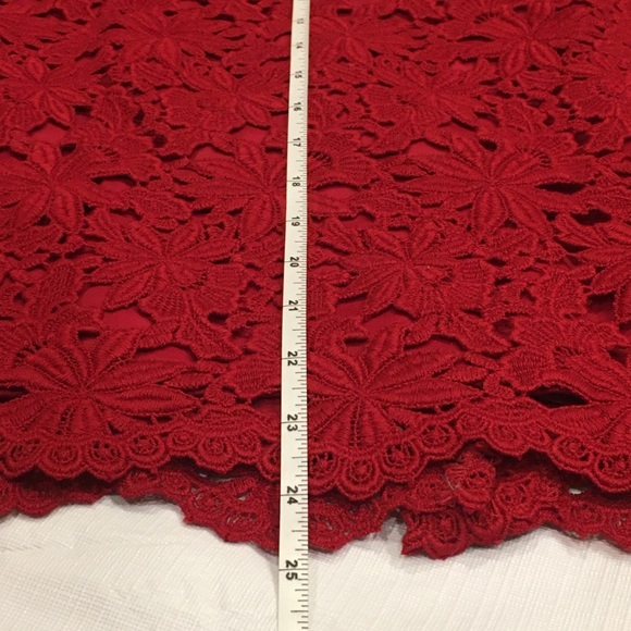 ❤️LACE RIDING RED PENCIL SKIRT NWT❤️NEW & CLASSIC
